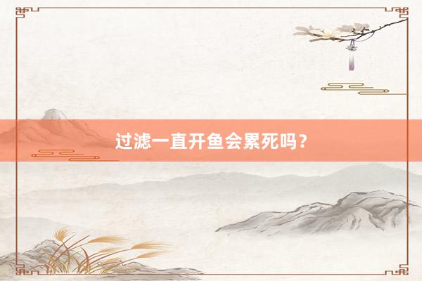 过滤一直开鱼会累死吗？